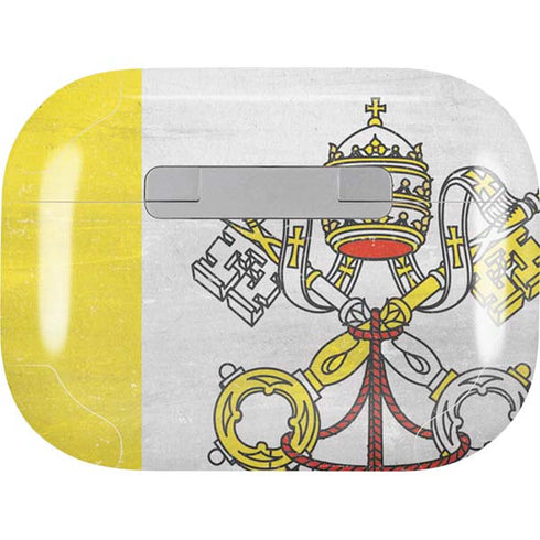 Vatican City Flag Distressed AirPods Skins